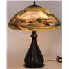 Image 4 : Pairpoint Reverse Painted Scenic Table Lamp