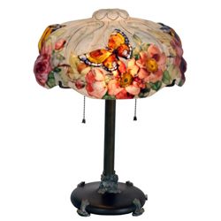 Pairpoint Puffy Papillon Table Lamp