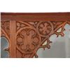 Image 2 : Carved Gothic Walnut Mirror