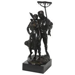 Signed Bruno Zach Bronze Sculpture