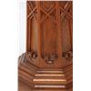 Image 3 : Carved Walnut Gothic Pedestal