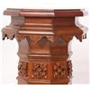 Image 4 : Carved Walnut Gothic Pedestal