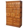 Image 1 : Oak 4 Section Stacking File Cabinet