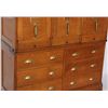 Image 5 : Oak 4 Section Stacking File Cabinet