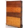 Image 7 : Oak 4 Section Stacking File Cabinet