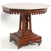 Image 3 : Octagonal Mahogany Marble Top Table