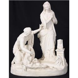 Parian Figural Grouping – The Finding Of Moses