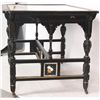 Image 5 : Ebonized & Inlaid Onyx Top Table