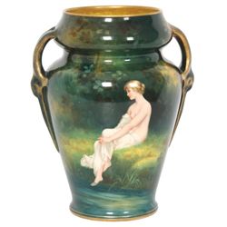 Royal Bonn Vase W/ Nude
