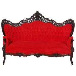 J&JW Meeks Hawkins Pattern Sofa