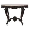 Image 1 : Rosewood Turtle Top Marble Top Table
