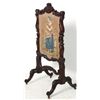 Image 7 : Carved Walnut Tapestry Fire Screen