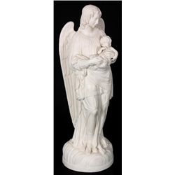 Parian Figure Of A Guardian Angel