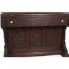 Image 8 : Aesthetic Carved Walnut Writing Desk