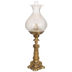 Gilt Bronze Astral Lamp
