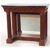 Image 1 : Mahogany Marble Top Pier Table
