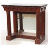 Image 2 : Mahogany Marble Top Pier Table