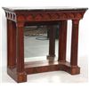 Image 4 : Mahogany Marble Top Pier Table