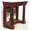 Image 5 : Mahogany Marble Top Pier Table