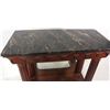 Image 9 : Mahogany Marble Top Pier Table