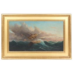Late 19th C. O/C American Ship Painting