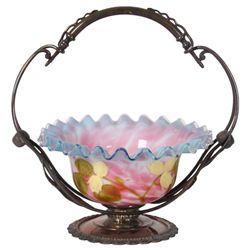 Wilcox Victorian Silver Plate Wedding Basket