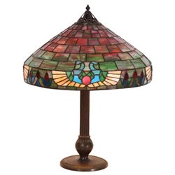 Handel 20 in. Leaded Table Lamp