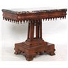 Image 8 : Mahogany Gothic Marble Top Table