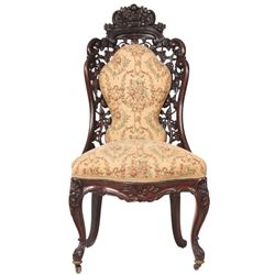 J.H. Belter Laminated Rosewood Sidechair