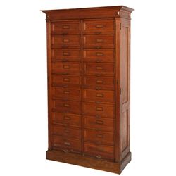 20 Dwr. Oak Lock Side File Cabinet