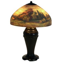 Handel 18 in. Reverse Painted Table Lamp