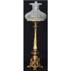 Large Gilt Bronze Sinumbra Lamp