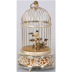 Silver Plate Double Singing Bird Cage
