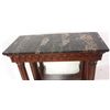Image 3 : Mahogany Marble Top Pier Table