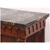 Image 6 : Mahogany Marble Top Pier Table