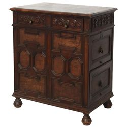 Kittinger Carved Oak File Cabinet