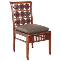 Carved Cherry Aesthetic Sidechair