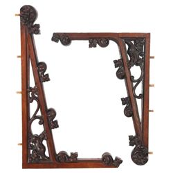 Pr. Gothic Carved Walnut Corbels