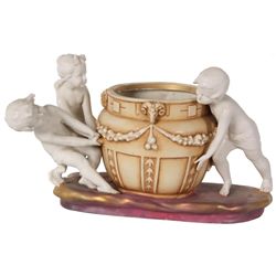 Amphora Figural Putti Centerpiece