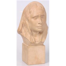 Malvina Hoffman Plaster Bust of A Girl