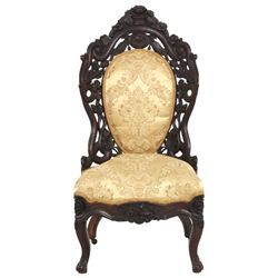 JH Belter Fountain Elms Pattern Side chair