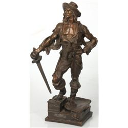 Eutrope Bouret Bronze Pirate Figure