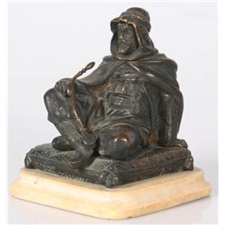 Bronze Figural Arab Inkwell
