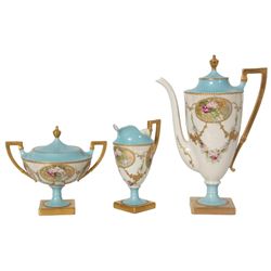 3 Pc. Belleek Chocolate Set