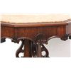 Image 6 : Rosewood Octagonal Marble Top Table