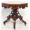 Image 9 : Rosewood Octagonal Marble Top Table