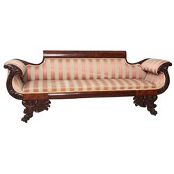 Federal Carved Mahogany Sofa