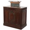 Image 1 : Carved Walnut Receptionist’s Desk w/ Sign