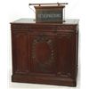 Image 2 : Carved Walnut Receptionist’s Desk w/ Sign