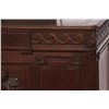 Image 3 : Carved Walnut Receptionist’s Desk w/ Sign